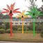 Artificial waterproof lighted indoor outdoor high quality LED palm tree festival decorations