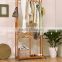 cabinet type wooden coat hanger wooden clothes rack for bedroom