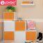 Colorful DIY assembly wood cabinet MDF Stackable cube organizer cube storage home wood furniture 2 tier Storage Boxes
