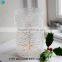 snow scene cylinder glass candle jars