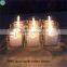 table candle holder Set of Square Mercury Glass Vases