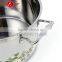 Hot Selling 3pcs Drum-shaped Stainless Steel Soup Pot kitchen cookware With Decal