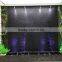 led waterfall fountain wall with customized acrylic logo
