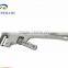 Adjustable Carbon Steel Pipe Wrench Heavy Duty Aluminum handle straight Pipe Wrench