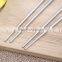 China Sale square Chopsticks New Stainless steel chopsticks