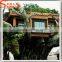 Chinese factory wholesale directly plastic tree trunk plastic slide tree house for decoration