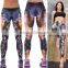 Gym Running Sport Pants Slim Women Fitness Yoga wear Printting Legging Trousers Lady