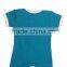 Organic Cotton Short Sleeve Lap Shoulder Half Romper