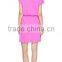 Sweet pink comfortable high quality slim fashion women dress