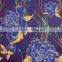 100% polyester woven floral design fabric for women