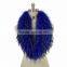 Myfur Luxury Royal Blue Raccoon Back Fur Thick Part Fur Collar Wholesale