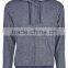 Next Level Apparel Unisex Denim Fleece Full-Zip Hoody - made from 52% cotton and 48% polyester heathered fleece
