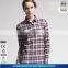 OEM Women Fashion Plaid Fannel Casual Shirt Factory Price