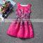 2015 New Design Ruffle Chiffon Flower Girl Dress