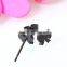 Stainless Steel Bowknot Stud Earring findings earring stud simple earring