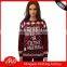 Ladies Christmas Simply Wording Pirnt Long Sleeves Pullover Sweater With Low Price