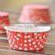 White Polka Dot design with mix color paper mini cake cup / bake cup/ muffin cases wedding birthday party cake decoration favors