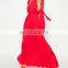 CHEFON Pleated maxi cheap long evening dresses