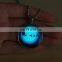 Christmas Men And Tree New Fashion Glowing Necklace Wolf Moon Necklace, moon glow in the dark,Glowing Jewelry