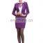 2017 Design Polyester Purple Business Dress Suit Office Skirt Suit for Office Lady