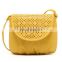 Sweet Style Solid Color and Hollow Out Design Women's Crossbody Bag