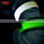 Hot Sale 2018 New Product Cycling Jogging Walking Reflective LED Light Up Snap Bracelets
