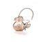 2017 shiny silver rose gold plated metal keychain maker