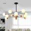 LED Nordic living room real magic chandelier chandelier study bedroom lamp wood creative personality cafe restaurant