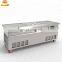 stainless steel 48cm Double flat pan fried ice cream rolls making machine