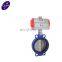 Electric Actuator Cast Iron Rubber Soft Seal Wafer Butterfly Valve