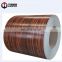 ISO9001 wooden pattern color coat coil ppgi/Wooden PPGI Steel Coils/PPGI wood grain steel sheet for toilet partition