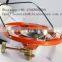 JG Orange Small Burner Gas Stove,Mini Camping Gas Burner,Single Burner Cooker Portable Gas Stove