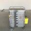 MRI compatible emergency trolley / for 1.5T and 3.0T / with 6 drawers