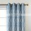 Romantic cheap window embroidery dusty blue voile fabric for curtains