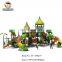 Hot sale kids plastic big tube slide with garden swing
