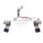super racing tailpipe exhaust system for AUDI S6 valve exhaust