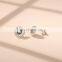 Factory Offers 925 Sterling Silver Jewelry Evil Turkish Blue cz Devil Eye Stud Earrings for Women