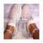 Women's Shoes Women's Ladies Ankle Shoes Flat Loafers Crystal Fashion Bling Sneakers Casual Ladies Slip On