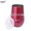 350ml multi color egg round lid outdoor beer vacuum stainless steel beer mug tumbler