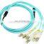 Fiber Optic Patch Cord 12 Core MPO to LC Female Male Fiber Patchcord Multi Mode OM3 Mtp Fiber Jumper