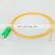 Tanghu Yellow jacket 0.9mm 9/125 SM simplex SC APC/PC tight buffer fiber optic pigtail CATV FTTH