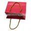 print logo washable shopping packaging kraft custom paper bag with ribbon handle