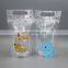 Custom made clear plastic opp poly food packaging bag with hanger hole