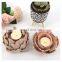 high quality pink ceramic lotus flower candle holder for wedding decorations