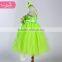 The most popular green color children girl dress