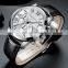 MINI FOCUS MF0415G Fashion Casual Quartz Wristwatch Waterproof Watch Brand Luxury Genuine Leather Strap Business Watch