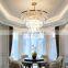 Luxury Gold Crystal Chandelier Living Room Rectangular Chandelier Crystal Pendant Lamp