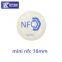 NFC 213/215/216 HF 13.56 mhz paper or pp rfid wet tags