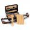 portable wooden cedar lining cigar cutter packaging bag travel  humidor PU leather cigar case for for xiga