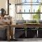 modern cage linear branch minimalist rectangular frame chandelier  retro indoor living room kitchen bedroom lighting